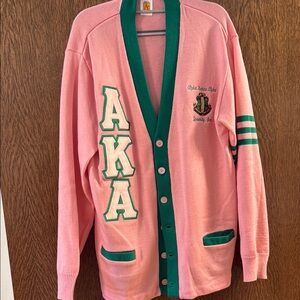 🩷💚 AKA Cardigan Sweater